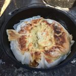 Damper met banaan, spek en kaas
